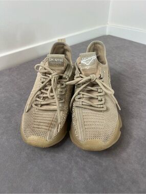 Maxima Men's Knit Athletic Sneakers in Beige